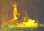 Nature morte  la statue