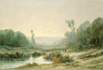 Lavandire au bord de la rivire