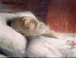 Victor Hugo sur son lit de mort