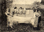 Le linge de la ferme