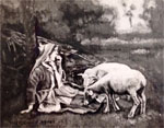 La petite bergre assise