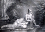 La nymphe se mirant dans l'eau