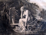 Nymphe prs d'une fontaine