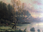 Femme assise en bord de Marne