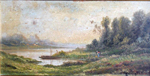 Paysage et barque