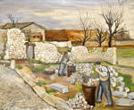 Les fendeurs de pavs  Bagneux