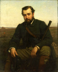 Portrait ddouard Dufour en chasseur