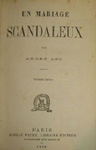 Un mariage scandaleux