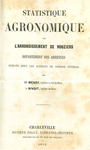 Satistiques Agronomique de l'Arrondissement de Vouziers