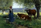 La laitiere et les vaches
