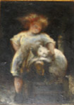 Jeune Fille au chat