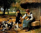 Le repas des poules